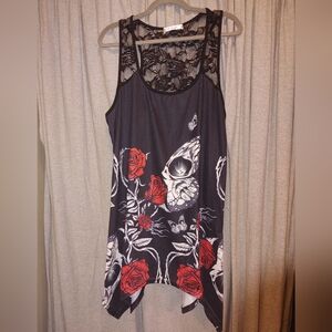 Skulls and Roses Tunic